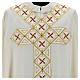 100% wool Medieval chasuble with embroidered orphrey on the front s3