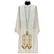 100% wool Medieval chasuble with embroidered orphrey on the front s8