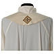 Chasuble 100% silk with handmade embroidery on gallon, V neckline Gamma s10