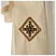 Silk chasuble with handmade embroidery on galloon and neckline s9