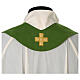 Chasuble in polyester with square neck and machine embroidery Gamma s10