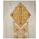 Chasuble Limited Edition with golden decoration and beads, ivory s2