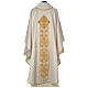 Limited Edition Catholic Chasuble with gold decoration and red glass s5