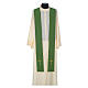 Chasuble in wool with velvet IHS symbol and embroidery s9