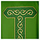 Chasuble in polyester with Cross and golden embroidery s7