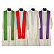 Chasuble in polyester with Cross and golden embroidery s8