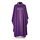 Chasuble in polyester trimmed with Cross embroidery s6
