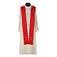Chasuble in polyester trimmed with Cross embroidery s10