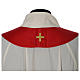 Chasuble in polyester trimmed with Cross embroidery s13