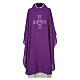 Chasuble 100% polyester with embroidered Cross s6