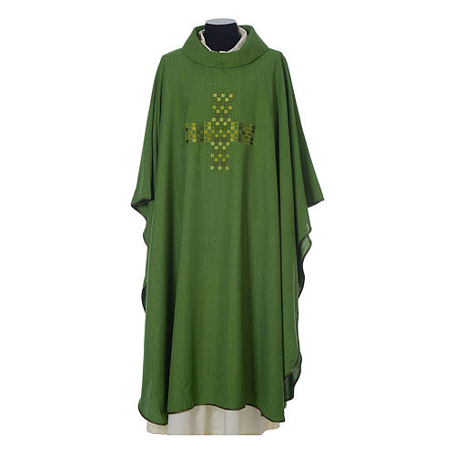 Polyester chasuble with embroidered Cross 3