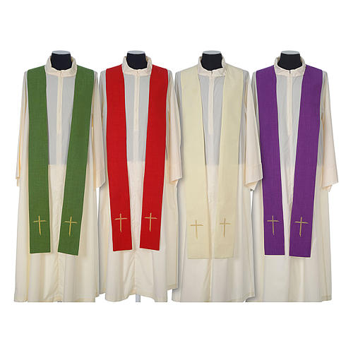 Polyester chasuble with embroidered Cross 8