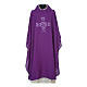 Polyester chasuble with embroidered Cross s6