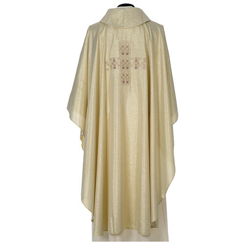 Gold chasuble with embroidered Cross 5