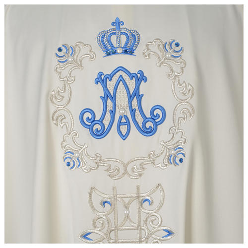 Marian chasuble, glazed, with stones and pearls Limited Edition 2