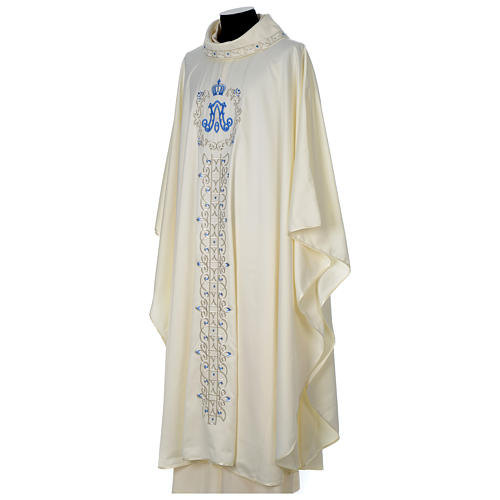 Marian chasuble, glazed, with stones and pearls Limited Edition 3