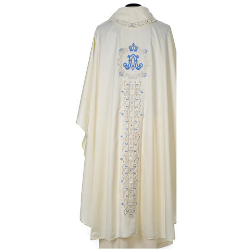 Marian chasuble, glazed, with stones and pearls Limited Edition 5