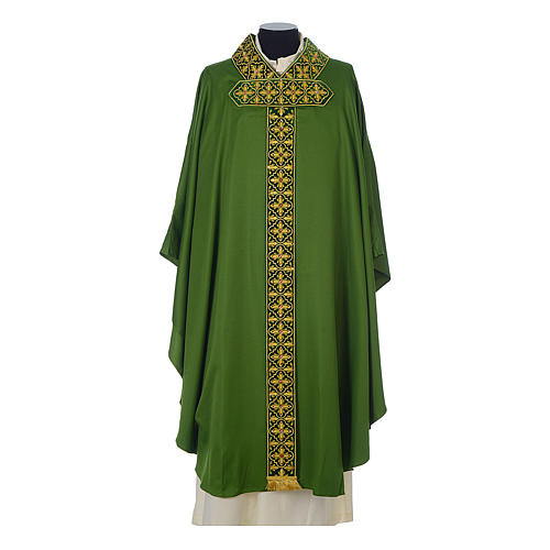 Limited Edition chasuble with glass appliques on orphrey 3