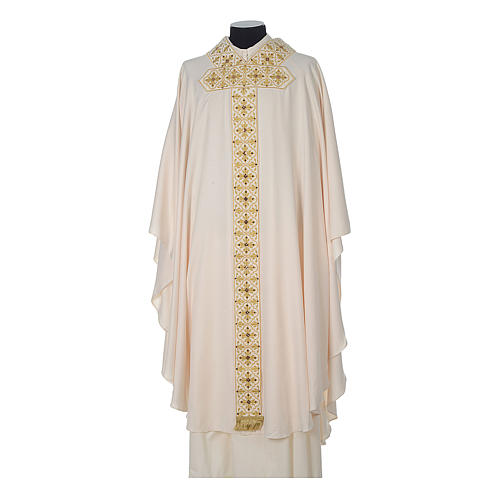 Limited Edition chasuble with glass appliques on orphrey 5