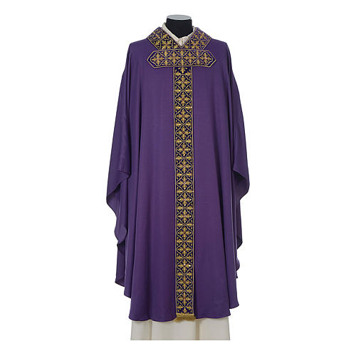 Limited Edition chasuble with glass appliques on orphrey 6