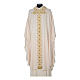 Limited Edition chasuble with glass appliques on orphrey s5