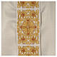 Limited Edition chasuble with glass appliques on orphrey and fringe s2