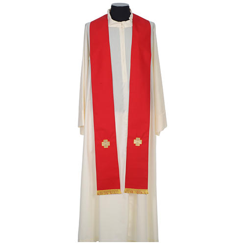 Chasuble 100% laine Croix strass Gamma 9