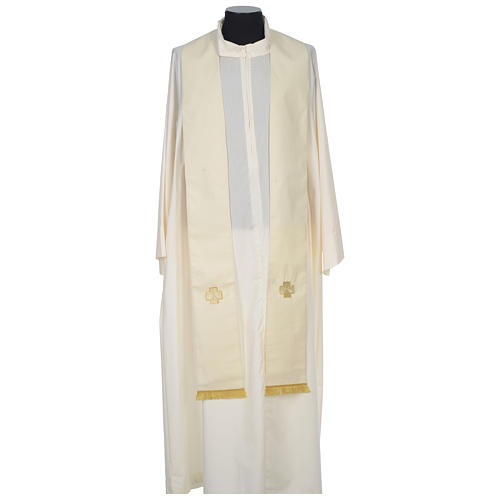 Chasuble 100% laine Croix strass Gamma 10