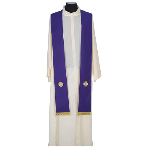 Chasuble 100% laine Croix strass Gamma 11