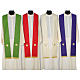 Wool chasuble with cross and crystals Gamma s7