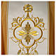 Chasuble in pure wool with embroidery on gallon, golden Gamma s2