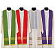 Chasuble in polyester with satin embroidered gallon and V neckline Gamma s7