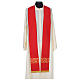 Chasuble in polyester with satin embroidered gallon and V neckline Gamma s9
