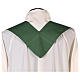 Chasuble in polyester and lurex with machine embroidery and stripes Gamma s9