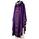 Chasuble in polyester satin with embroidered reinforced neckline and strass cross Gamma s3