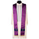 Chasuble in polyester satin with embroidered reinforced neckline and strass cross Gamma s5