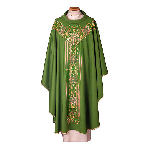 Chasuble in pure wool with embroidery decoration Gamma 1