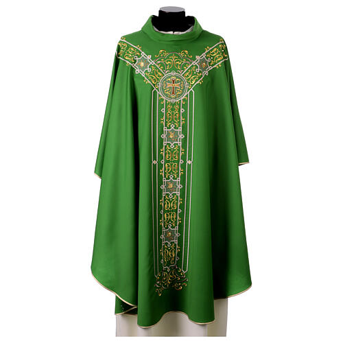 Chasuble in pure wool with embroidery decoration Gamma 2