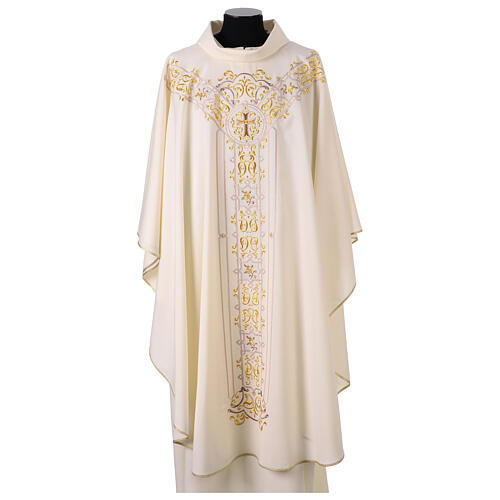 Chasuble in pure wool with embroidery decoration Gamma 6