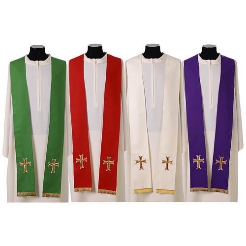 Chasuble in pure wool with embroidery decoration Gamma 12