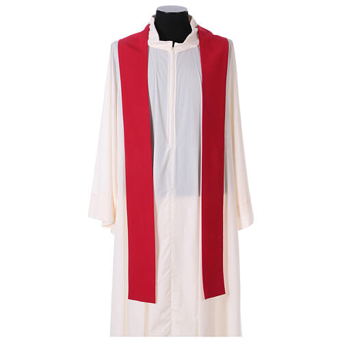 Chasuble in polyester with machine embroidery on front and back Gamma 9