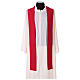 Chasuble in polyester with machine embroidery on front and back Gamma s9