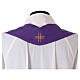 Chasuble in polyester with machine embroidery on front and back Gamma s11