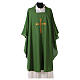 Cross Chasuble in polyester with machine embroidery on front and back Gamma s3