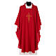 Chasuble 100% polyester with machine embroidery, light fabric Gamma s4