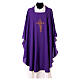 Chasuble 100% polyester with machine embroidery, light fabric Gamma s6
