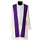 Catholic Priest Chasuble 100% polyester with machine embroidery cross, light fabric Gamma s9