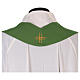 Catholic Priest Chasuble 100% polyester with machine embroidery cross, light fabric Gamma s11