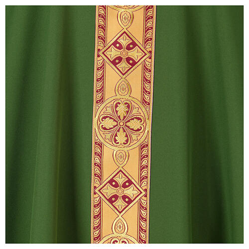 Chasuble in polyester with decorated gallon Gamma 2