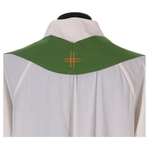 Chasuble in polyester with decorated gallon Gamma 9